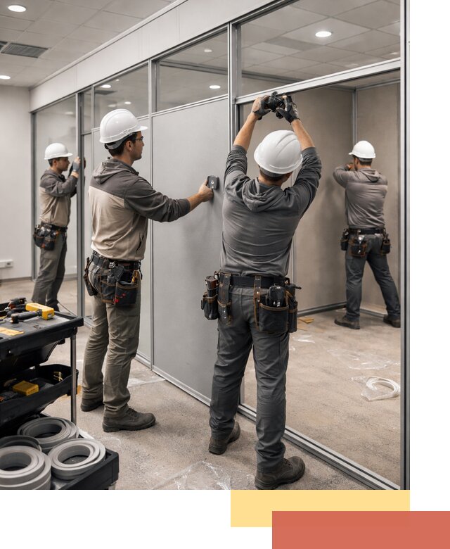 Мобильные офисные перегородки под ключ в Щелково