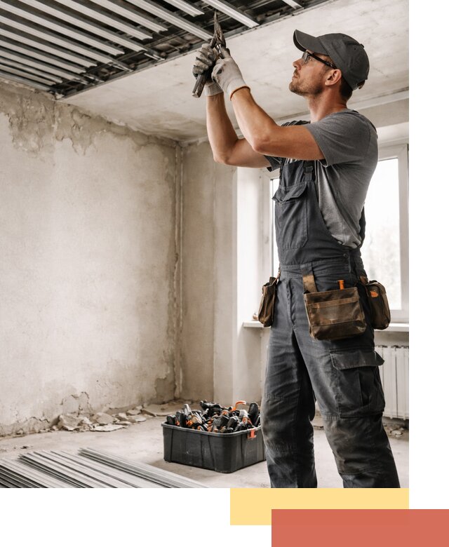 Демонтаж реечного потолка в Щелково быстро и аккуратно