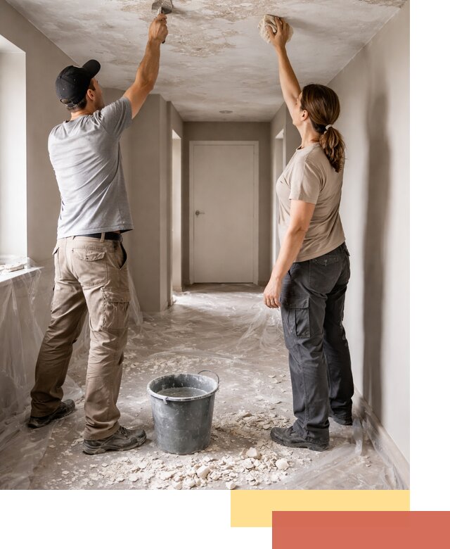 Удаление побелки с потолка в Щелково — быстро и аккуратно