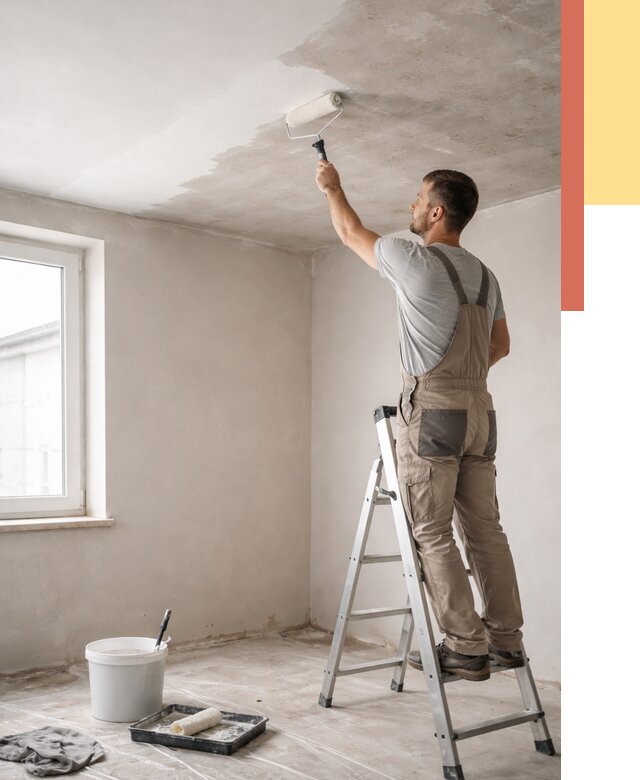 Грунтовка потолка в Щелково от 2601 руб. — быстро и недорого | ОТДЕЛОЧНИК-Щлк