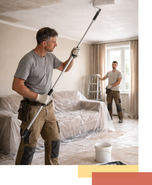 Грунтовка потолка в Щелково — подготовка под покраску и отделку