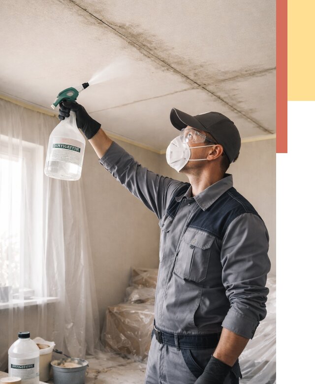 Антисептическая обработка потолка в Щелково от 2601 руб. | ОТДЕЛОЧНИК-Щлк