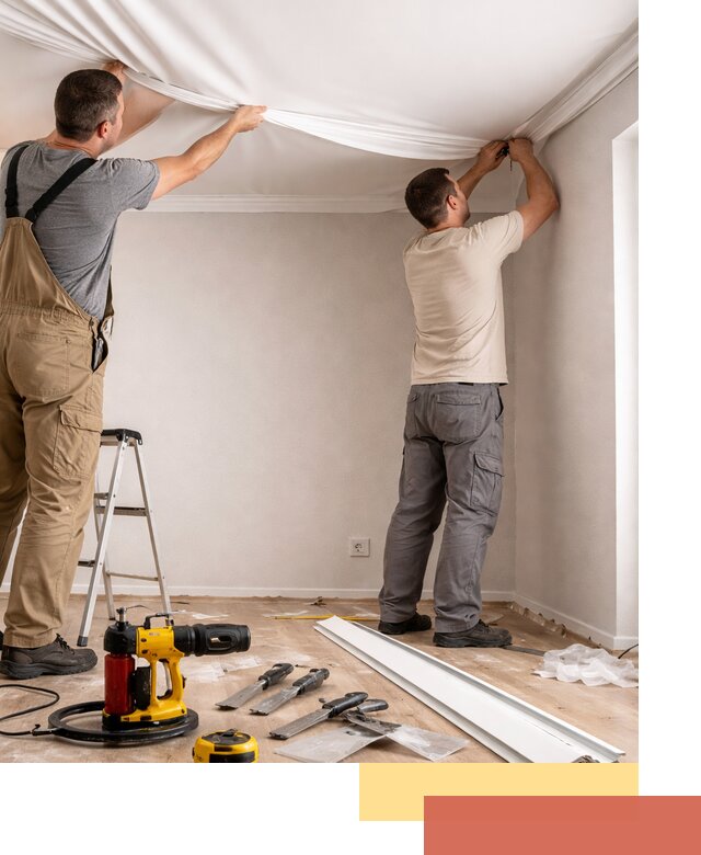 Монтаж ПВХ натяжного потолка в Щелково качественно и быстро