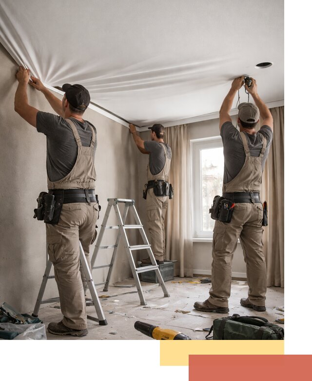 Монтаж матового натяжного потолка в Щелково качественно и быстро