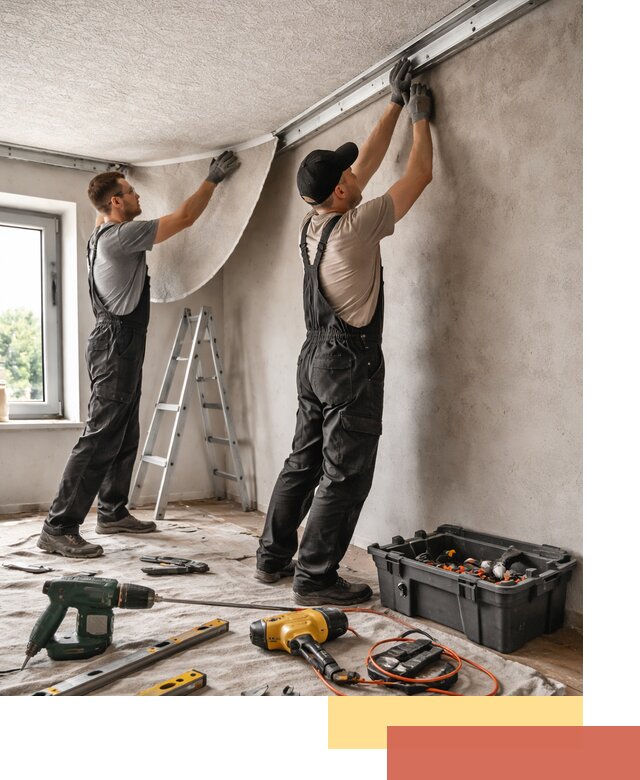 Монтаж фактурного натяжного потолка в Щелково качественно и быстро