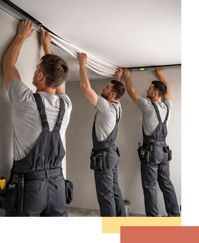 Теневые натяжные потолки в Щелково: монтаж и отделка быстро и качественно