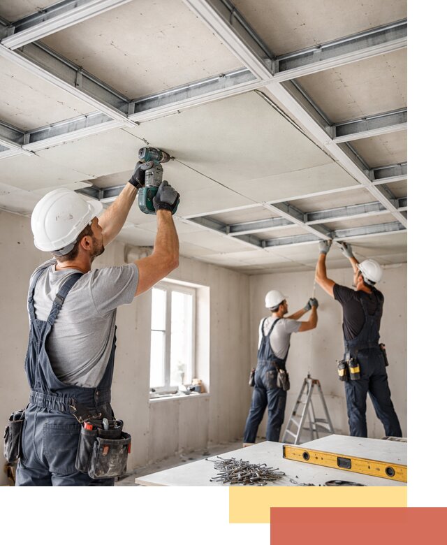 Кессонный потолок из гипсокартона под ключ в Щелково