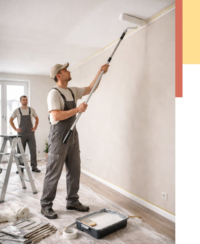 Покраска потолка из гипсокартона в Щелково от 4681 руб./м2 — услуги под ключ | ОТДЕЛОЧНИК-Щлк