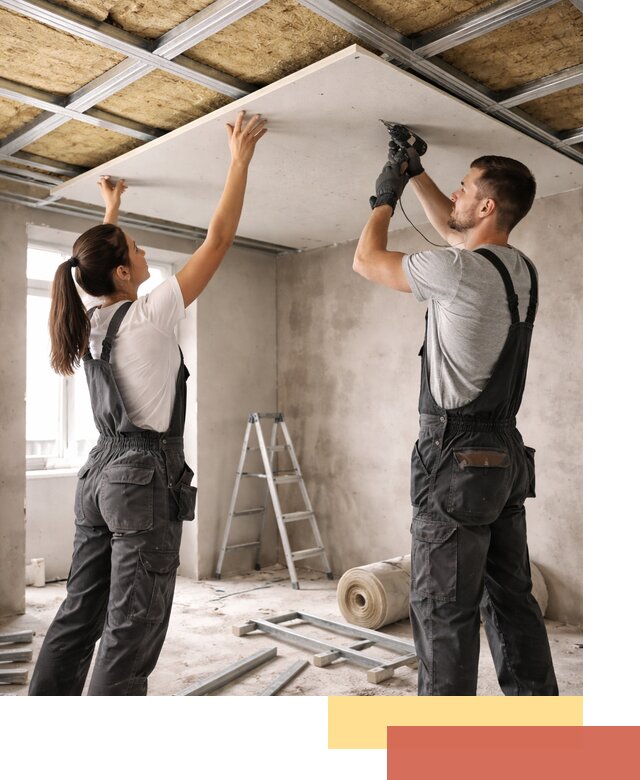 Звукоизоляция потолка из ГКЛ в Щелково профессионально и надежно