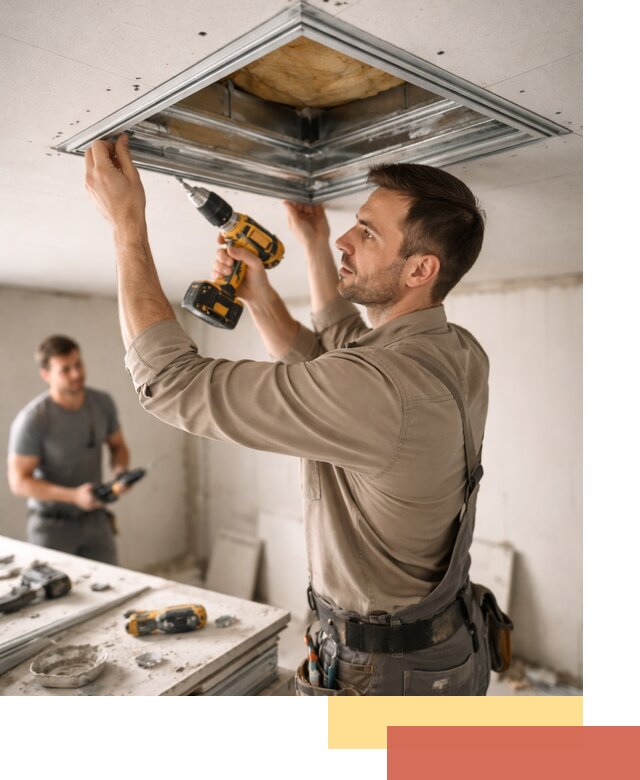 Монтаж люка в потолок из ГКЛ в Щелково