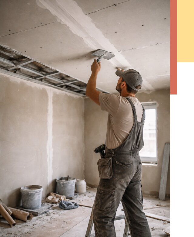 Ремонт потолка из гипсокартона в Щелково от 676 руб./м² — быстро и недорого | ОТДЕЛОЧНИК-Щлк