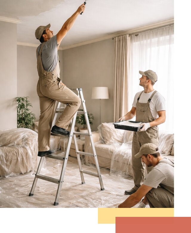 Покраска потолков акриловой краской в Щелково качественно и быстро