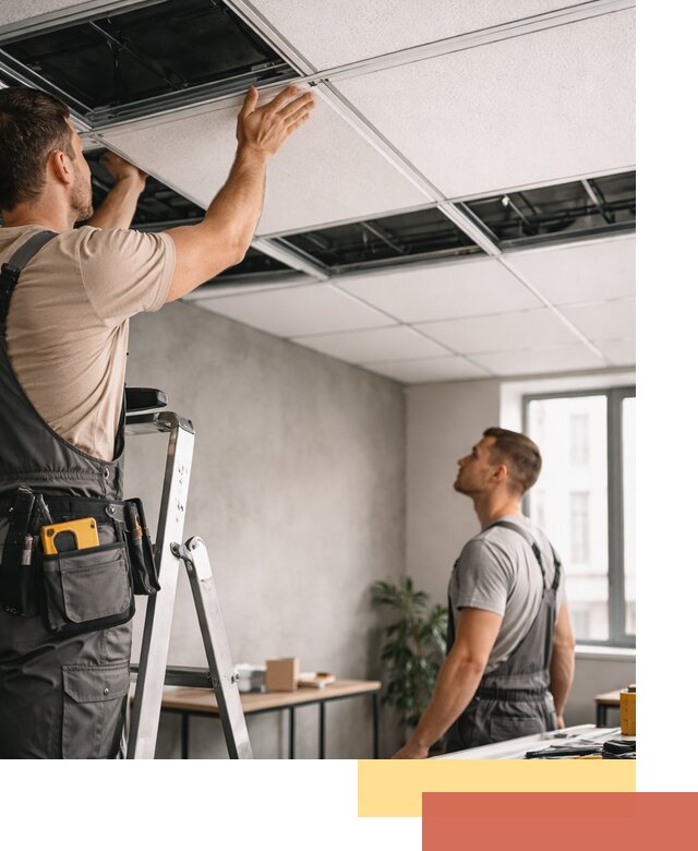 Монтаж потолочной плитки в Щелково качественно и в срок