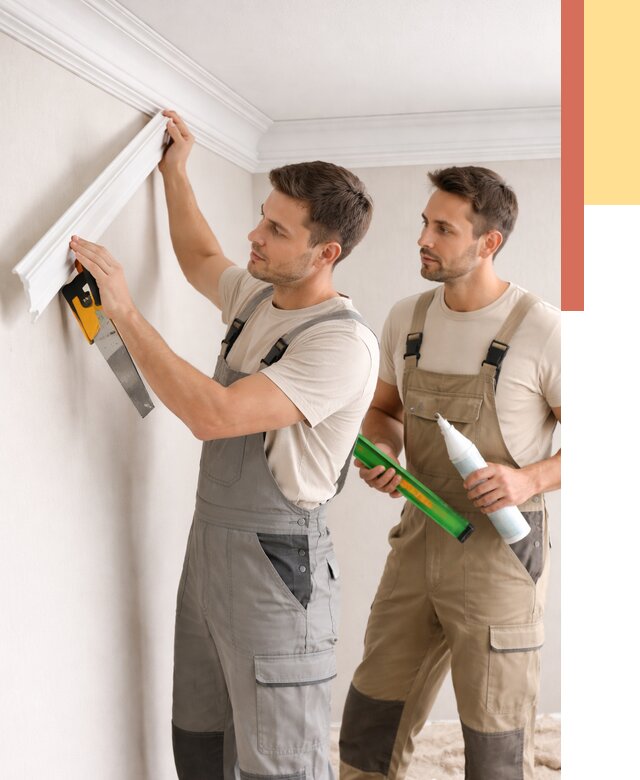 Монтаж потолочного плинтуса в Щелково от 2393 руб. — быстро и недорого | ОТДЕЛОЧНИК-Щлк